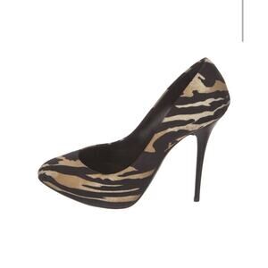 Giuseppe Zanotti Leopard Animal Print Stiletto Heel Pump EU 38.5 US 8.5